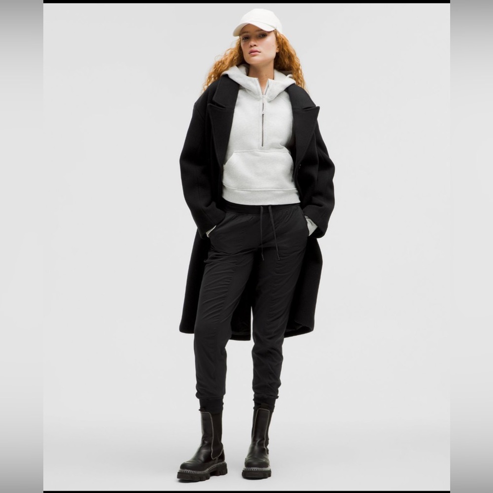 lululemon athletica Black Track Joggers with Tapered Leg